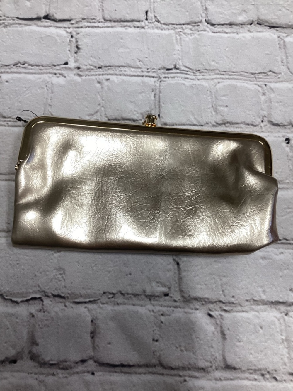 Metallic Gold Women's Frame Clutch
